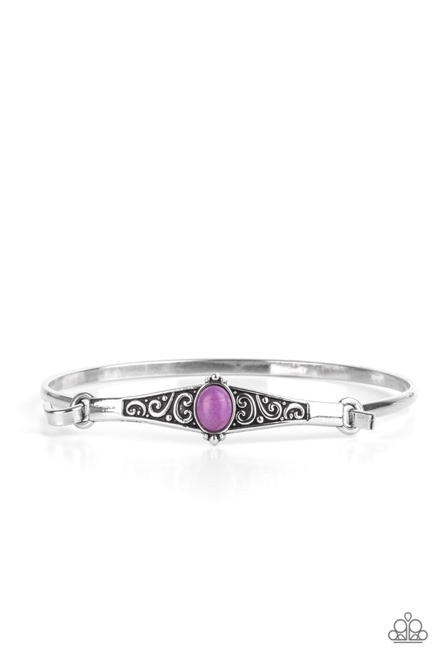Stone Scrolls - Purple Bracelet