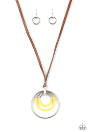 Hypnotic Happenings - Yellow Necklace