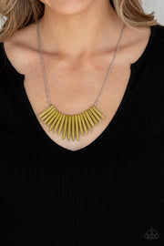 Exotic Edge - Green Necklace