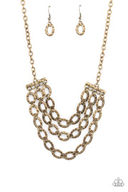 Repeat After Me - Brass Necklace