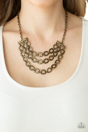 Repeat After Me - Brass Necklace