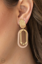 Melrose Mystery - Brown Earring