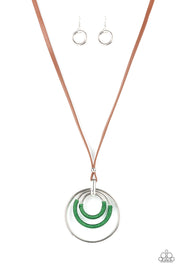 Hypnotic Happenings - Green Necklace