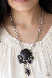 Geographically Gorgeous - Black Necklace