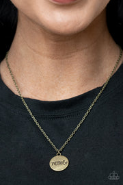 The Cool Mom - Brass Necklace