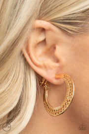 Moon Child Charisma - Gold Hoop Clip Earrings