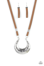 Majorly Moonstruck - Brown Necklace