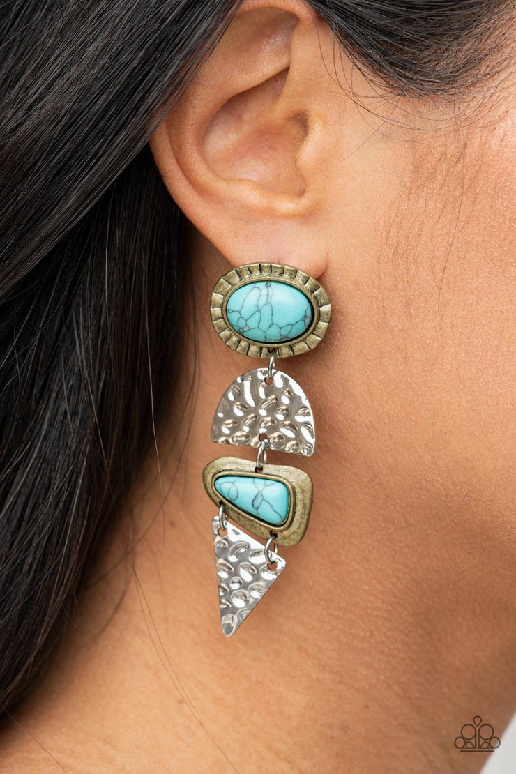 Earthy Extravagance - Multi Post Earring