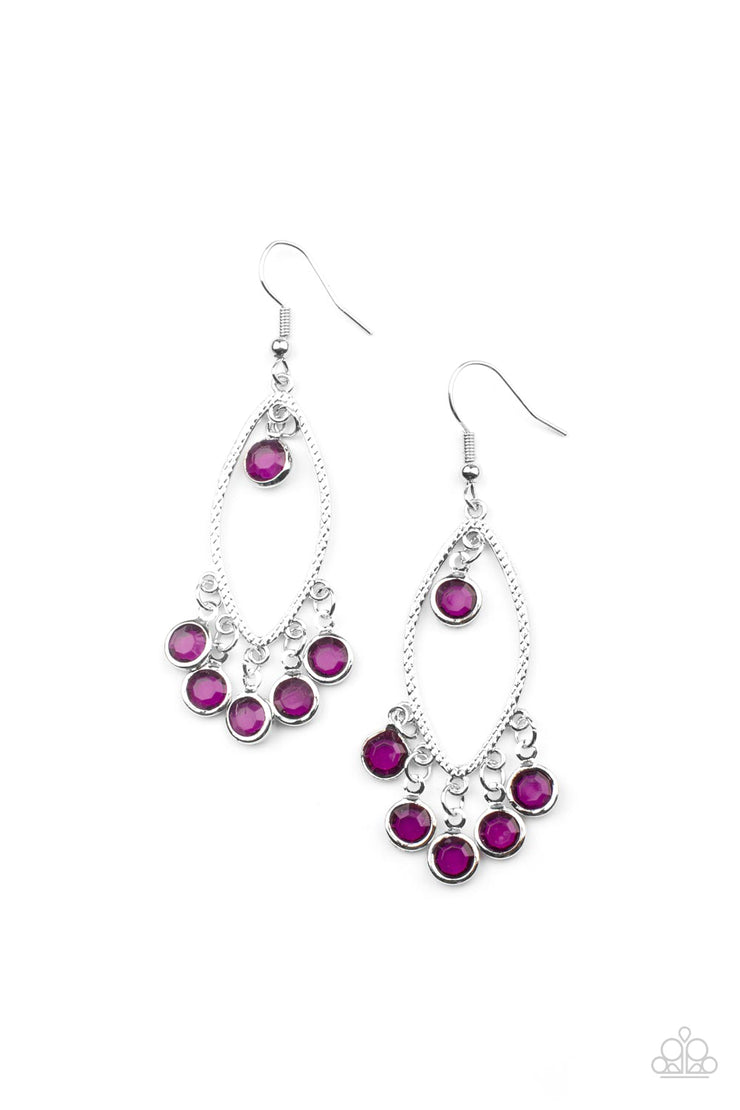 Glassy Grotto - Purple Earring