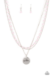 Promoted to Grandma - Pink Necklace