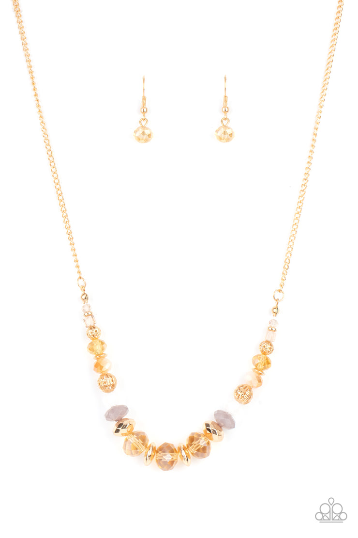 Turn Up The Tea Lights - Gold Necklace