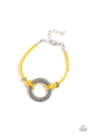 Choose Happy - Yellow Bracelet
