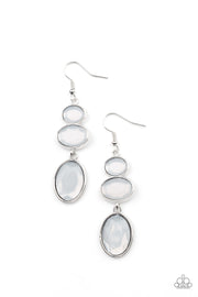 Tiers Of Tranquility - White Earring