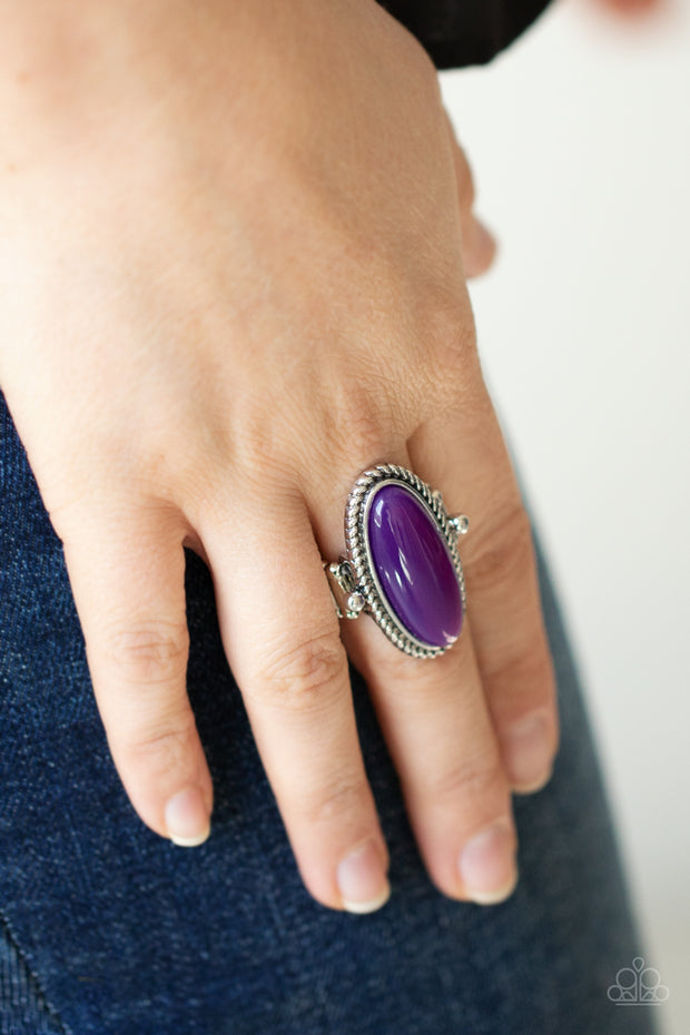 Oval Oasis - Purple Ring