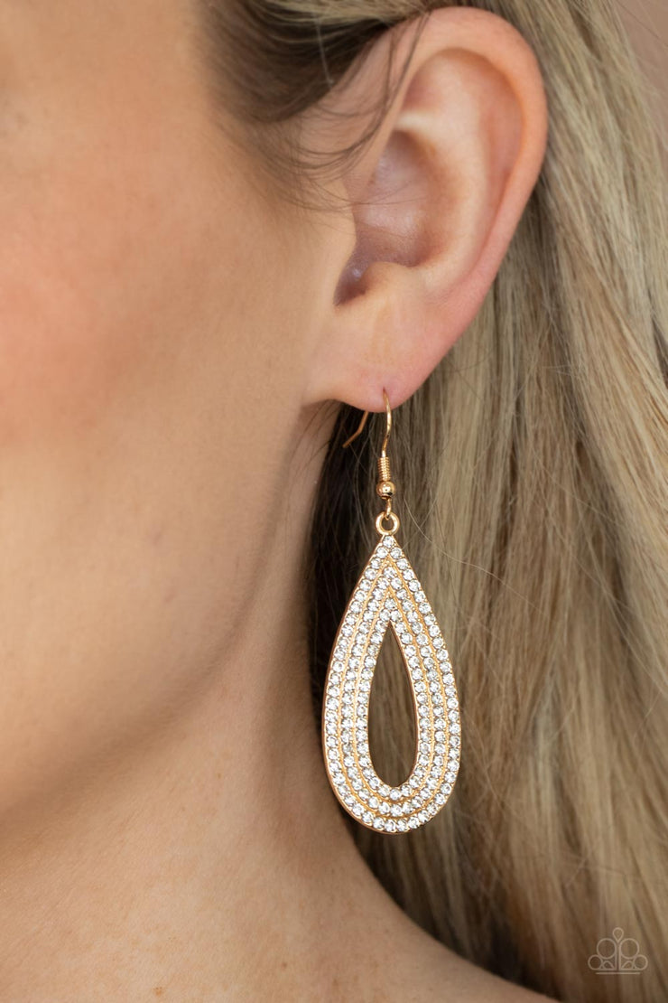 Exquisite Exaggeration - Gold Earring