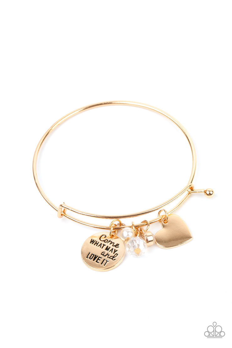 Come What May and Love It - Gold Bracelet