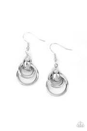 Running In Circles - Silver Earring