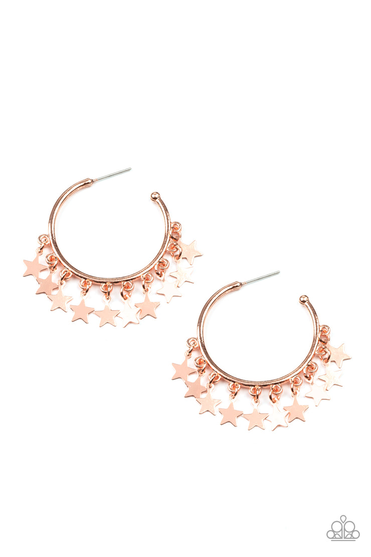 Happy Independence Day - Copper Earring