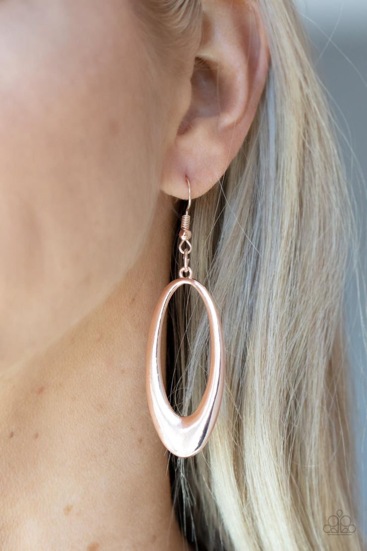 OVAL The Hill - Rose Gold Earring