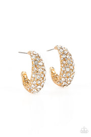 Glamorously Glimmering - Gold Earring