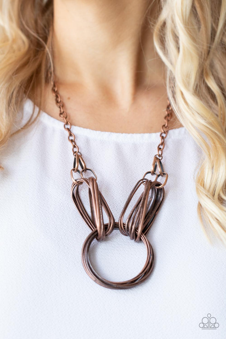 Lip Sync Links - Copper Necklace