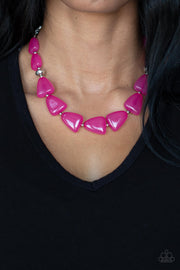 Tenaciously Tangy - Pink Necklace