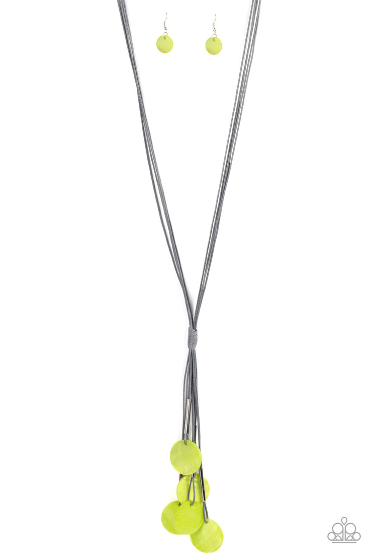 Tidal Tassels-Green Necklace