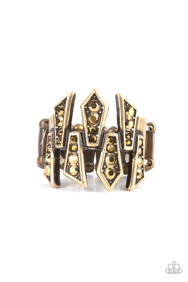 Juxtaposed Jewels - Brass Ring