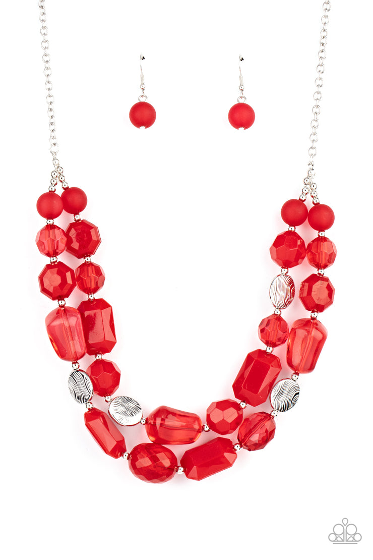 Oceanic Opulence - Red Necklace