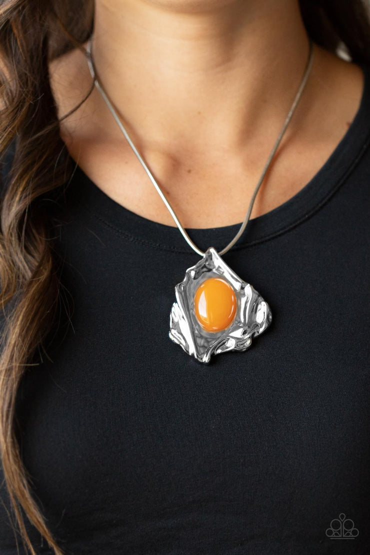 Amazon Amulet - Orange Necklace