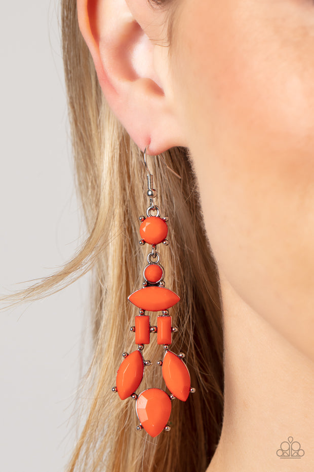 Visually Vivacious - Orange Earring