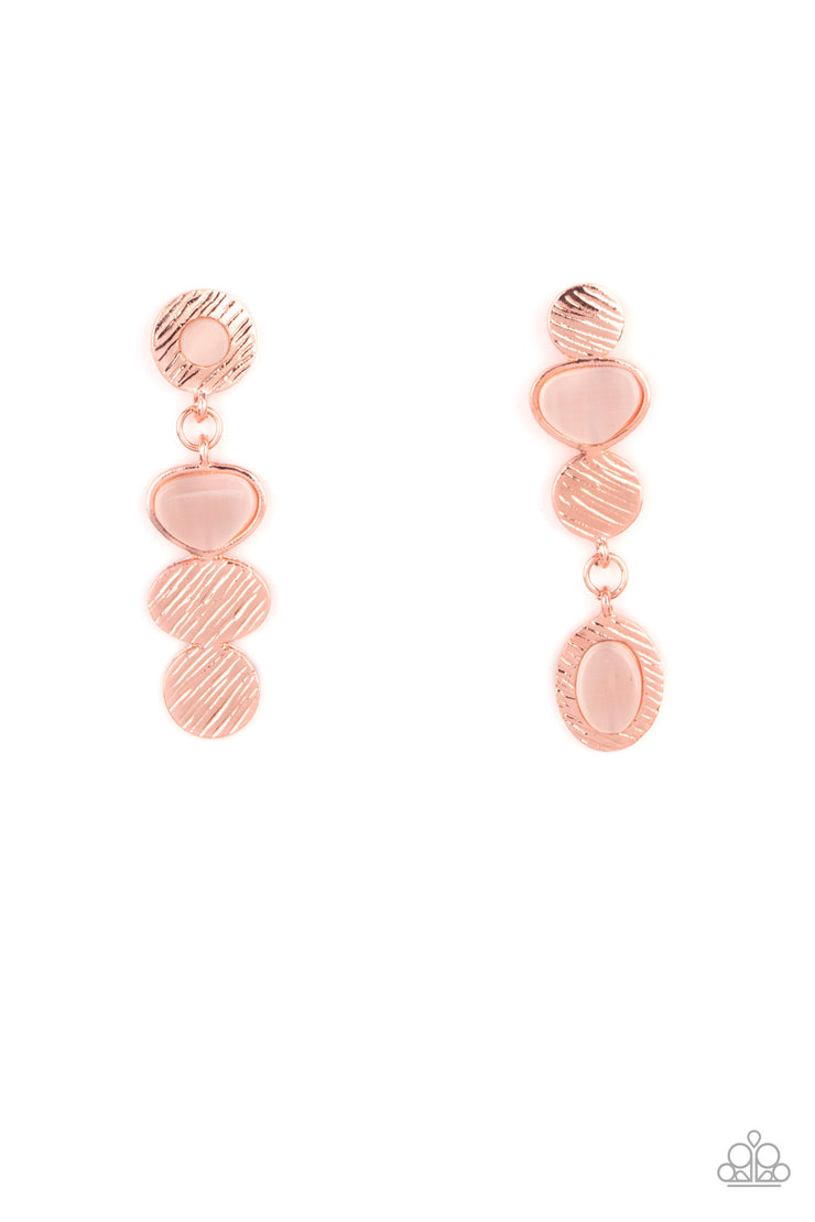 Asymmetrical Appeal - Copper Earrings