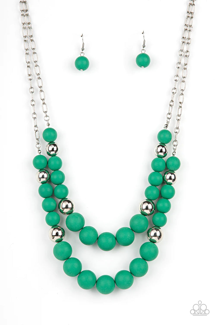 Vivid Vanity-Green Necklace