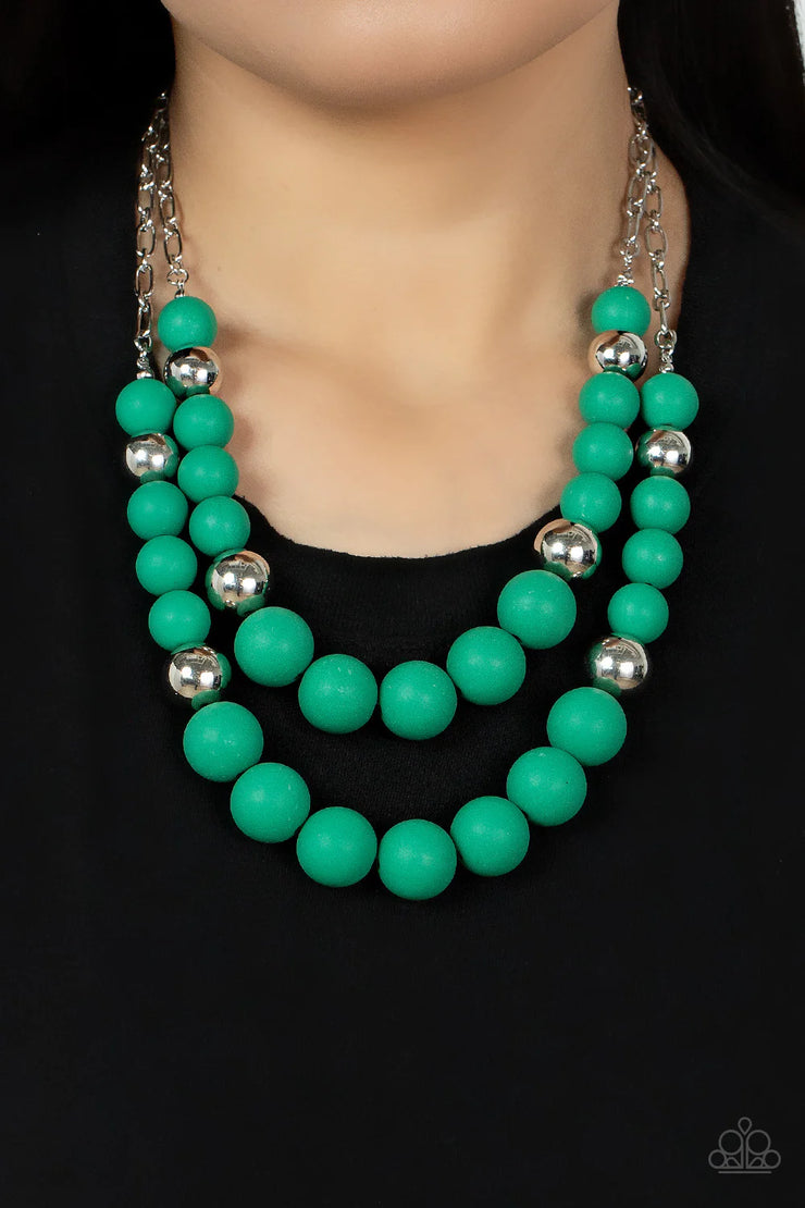 Vivid Vanity-Green Necklace