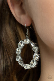 GLOWING in Circles - White Earring Earring