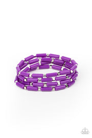 Radiantly Retro - Purple Bracelet