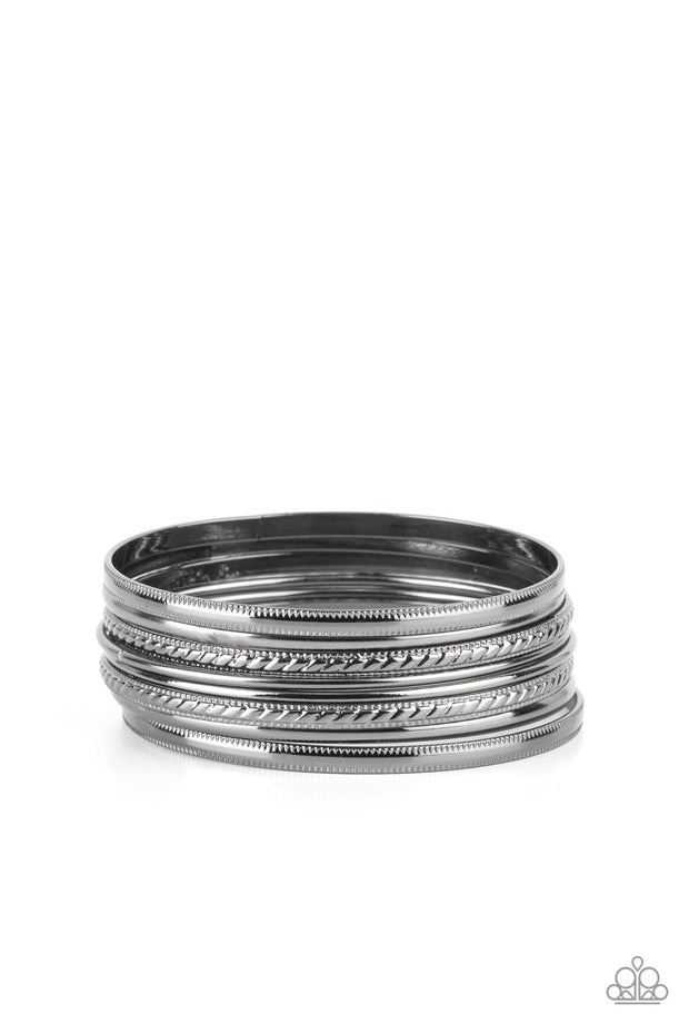 Stackable Shimmer - Black Bracelet