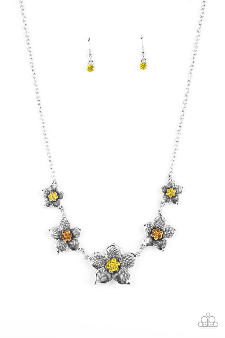 Wallflower Wonderland - Yellow Necklace
