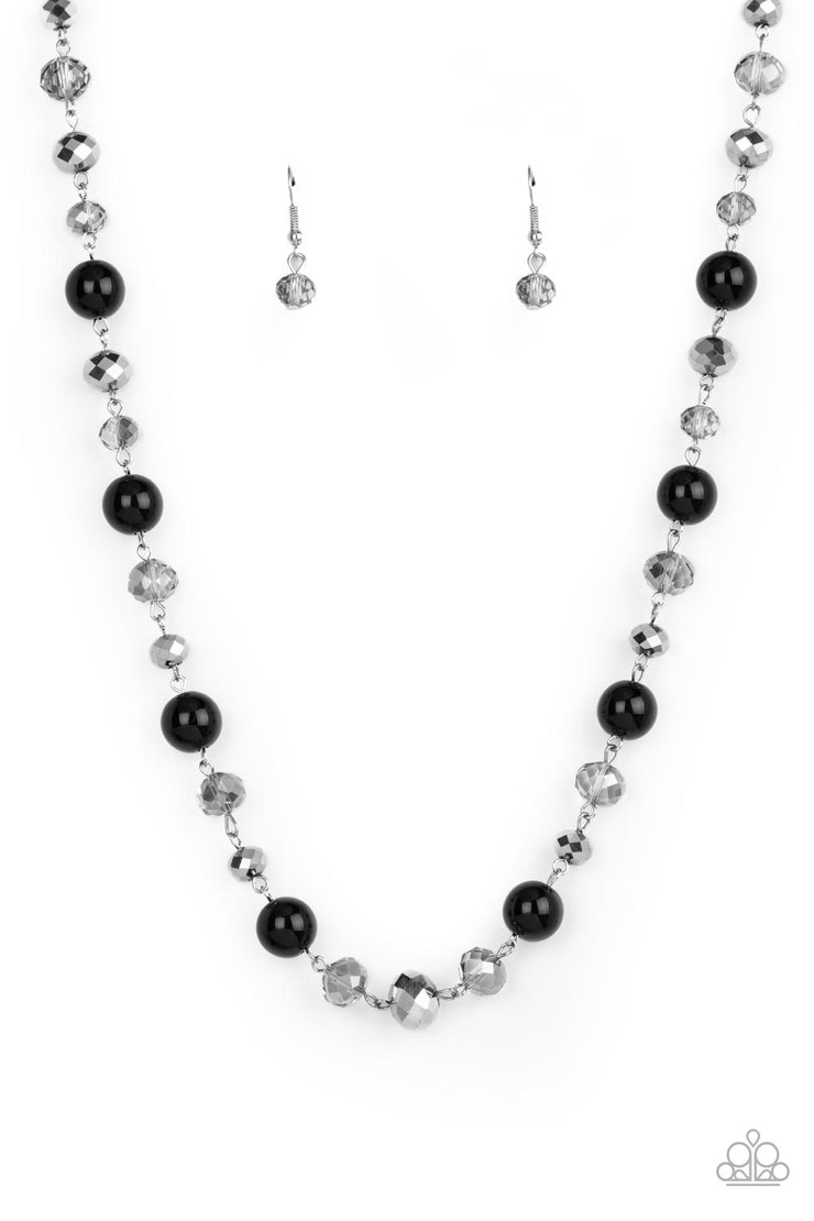 Decked Out Dazzle - Black Necklace