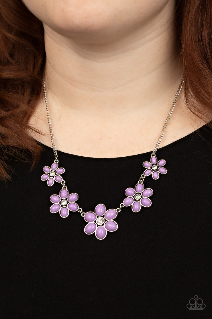 Prairie Party - Purple Necklace