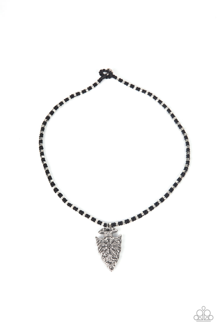 Get Your ARROWHEAD in the Game - Black Necklace