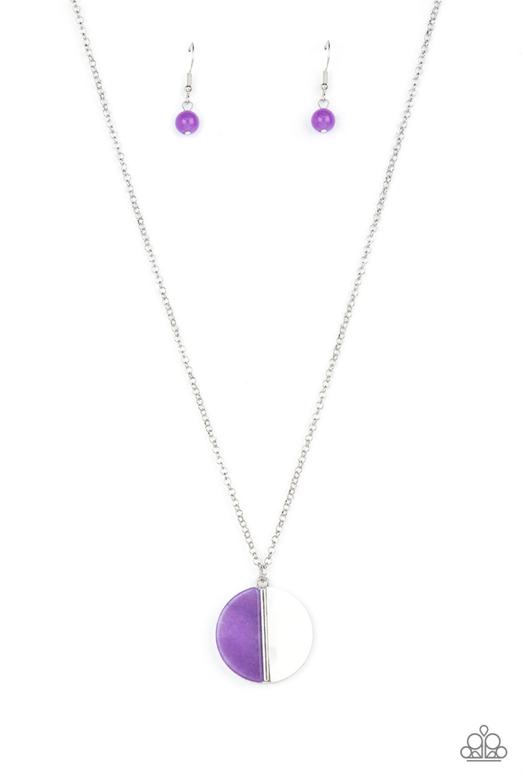 Elegantly Eclipsed - Purple Necklace