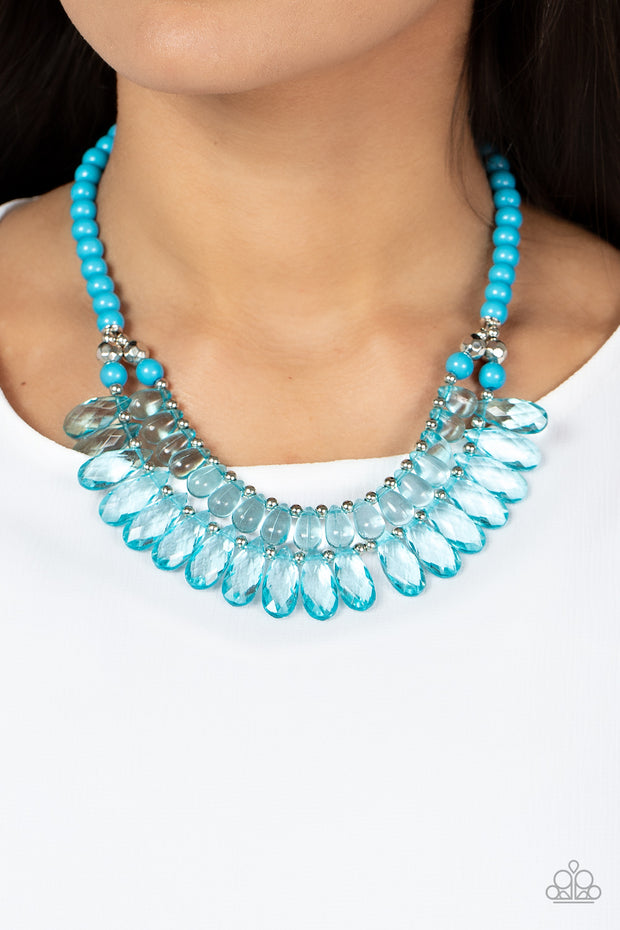 All Across the GLOBETROTTER - Blue Necklace