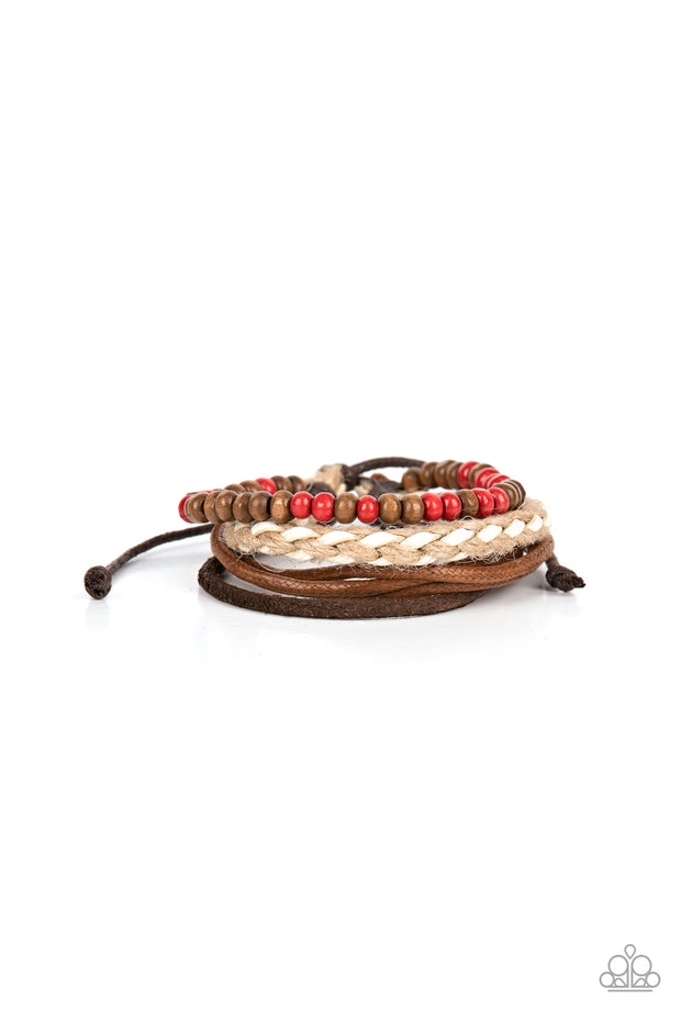 Woodsy Wayfarer - Red Bracelet