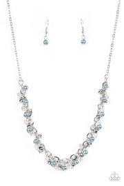 Soft-Hearted Shimmer - Blue Necklace
