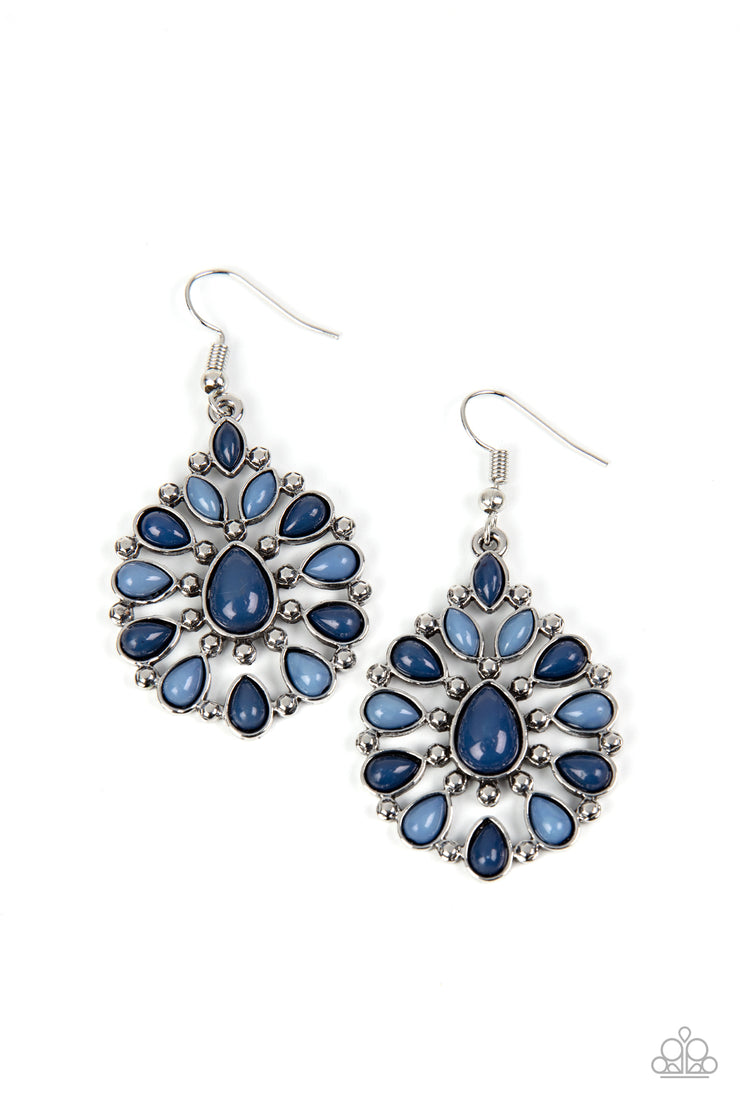 Lively Luncheon - Blue Earring