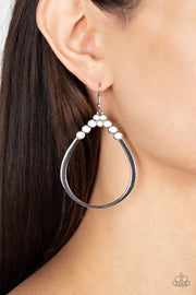 Festive Fervor - White Earring