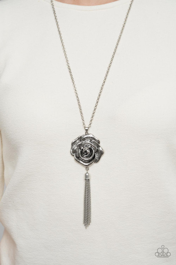 Rosy Redux - Silver Necklace