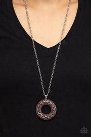 Wintry Wreath - Red Necklace