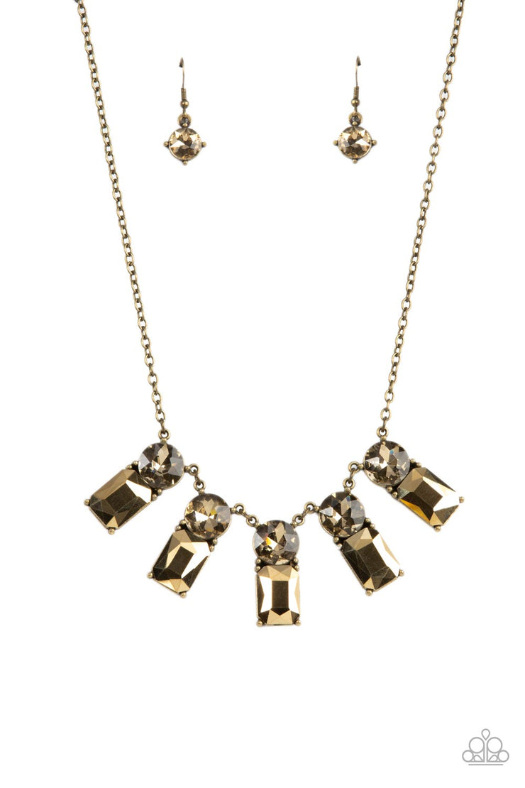 Celestial Royal - Brass Necklace